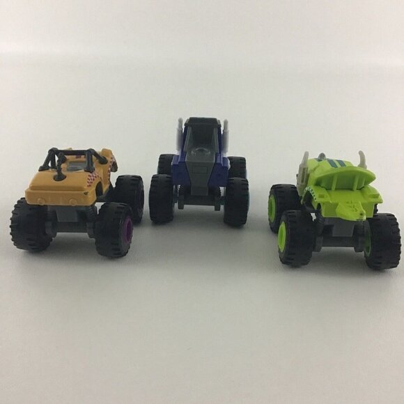 Blaze And The Monster Machines Crusher Zeg Stripes Diecast Truck Lot 2014 Mattel - Picture 3 of 6